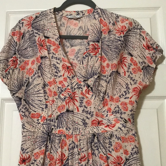 & Other Stories Vintage Look Printed Midi Dress M - Picture 2 of 9